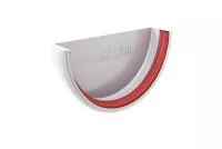 Заглушка желоба Классика 120 ПВХ Grand Line белая (RAL 9003)