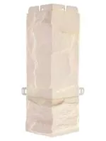 Угол фасадной панели «Альта-Профиль», ЭКО гранит кремовый