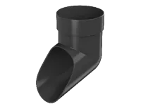 ТН ОПТИМА 120/80 мм, слив трубы, черный, шт.