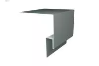 Планка околооконная сложная БХ new 200х75х27 0,45 PE с пленкой RAL 7005 мышино-серый