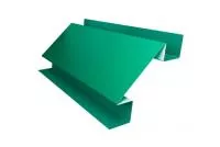 Планка угла внутреннего сложного Экобрус Grand Line 0,45 PE с пленкой RAL 5021 водная синь