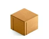 Тротуарная плитка Steingot Сити 80 из белого цемента с полным прокрасом квадрат оранжевая 100х100х80 мм