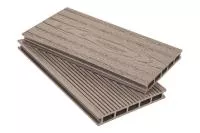 Террасная доска ДПК Grand Line 160мм вельвет и тиснение под дерево Шоколад 4м