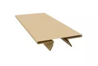 Планка стыковочная составная верхняя 0,45 PE с пленкой RAL 1014 слоновая кость