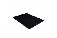 Фальц двойной стоячий 0,5 GreenCoat Pural BT, matt с пленкой на замках RR 33 черный (RAL 9005 черный)