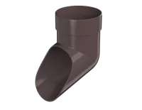 ТН ОПТИМА 120/80 мм, слив трубы, темно-коричневый, шт.