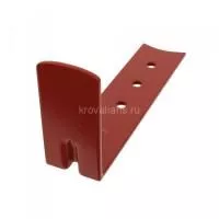 Кронштейн для начального ряда 86х41х2 мм, RAL 3009 Matt