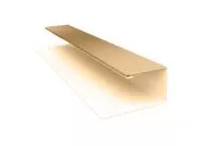 Планка П-образная 0,45 PE с пленкой RAL 1014 слоновая кость