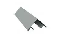 Планка угла внешнего составная верхняя 0,45 PE с пленкой RAL 7005 мышино-серый