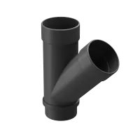 Тройник 45˚ LUX, графит