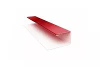 Планка П-образная (Блок-хаус, Экобрус) 0,5 Satin с пленкой RAL 3011 коричнево-красный