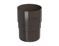 ТН ПВХ 125/82 мм, муфта трубы, темно-коричневый, шт.