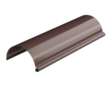 ТН МВС 125/90 мм водосточный желоб металлический (3 м), коричневый