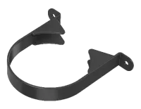 ТН ОПТИМА 120/80 мм, хомут трубы пластиковый, черный, шт