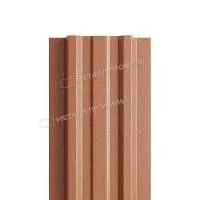 Штакетник металлический МЕТАЛЛ ПРОФИЛЬ LАNE-T 16,5х99 (PURMAN-20-Argillite-0.5)