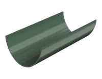 ТН ПВХ 125/82 мм, водосточный желоб пластиковый (1,5 м), зеленый, шт.