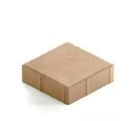 Тротуарная плитка Steingot Практик 60 из белого цемента с полным прокрасом квадрат бежевая 200х200х60 мм