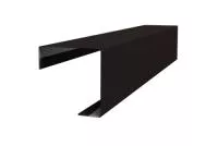 Угол внешний простой фальц 0,5 GreenCoat Pural BT, matt RR 33 черный (RAL 9005 черный)