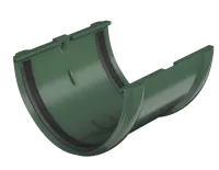 ТН ПВХ 125/82 мм, соединитель желоба, зеленый, шт.