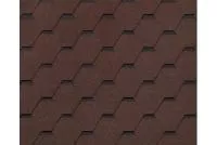 RoofShield черепица Фемили Лайт Стандарт (3м2) Коричневый с оттенением