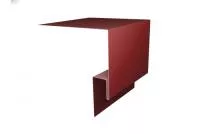 Планка околооконная сложная (Блок-хаус, Экобрус) Grand Line 200х50х25 0,45 PE с пленкой RAL 3009 оксидно-красный