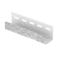 СВЕТЛО-СЕРЫЙ J-профиль к сайдингу колл. СТОУН-ХАУС серия КВАРЦИТ (3,05 м) 20шт/уп