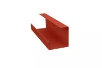 Планка угла внутреннего составная нижняя 0,5 Velur RAL 8004 терракота