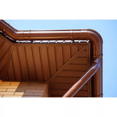 ТН МВС Стандарт 125/90 мм труба d 90 мм 1 м.п. коричневый шт.