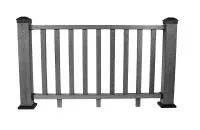 Ограждение из ДПК POLIVAN 3D 125х960х1575 мм (Серый)