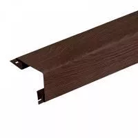 ИТАЛЬЯНСКИЙ ОРЕХ Наружный угол к сайдингу колл. ЛЮКС (3,05 м) 10шт/уп TECOS