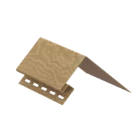 ЯНТАРНЫЙ Околооконный профиль к сайдингу колл. ТИМБЕР-БЛОК серия КЕДР (3,05 м) 10шт/уп