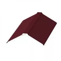 Планка конька плоского (190*190), NormanMP 0.5мм RAL 3005 2м