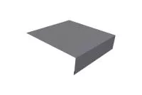 Планка околооконная простая 200х50 0,45 PE с пленкой RAL 7004 сигнальный серый