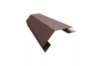 Планка угла внешнего сложного 135гр Экобрус 0,5 PurPro Matt 275 RAL 8017 шоколад