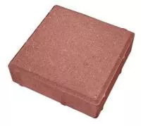 Плитка тротуарная Vitolit вибропрессованная 300х300х60 мм красный