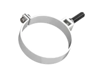 ТН ПВХ 125/82 мм, хомут трубы универсальный 180 мм, белый, шт.