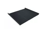 Фальц двойной стоячий Line Grand Line 0,5 GreenCoat Pural BT с пленкой на замках RR 23 темно-серый (RAL 7024 мокрый асфальт)