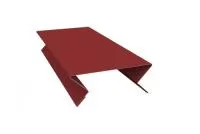 Планка угла внутреннего составная верхняя 0,45 PE с пленкой RAL 3009 оксидно-красный