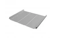 Кликфальц Pro Line 0,5 Satin с пленкой на замках RAL 9006 бело-алюминиевый