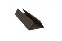 Планка стыковочная составная нижняя 0,5 Quarzit lite с пленкой RR 32 темно-коричневый
