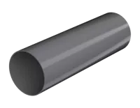 ТН ПВХ 125/82 мм, водосточная труба пластиковая (1,5 м), серый, шт.