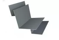 Угол внутренний сложный 90 0,45 PE с пленкой RAL 7005 мышино-серый