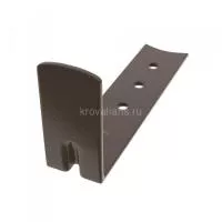 Кронштейн для начального ряда 86х41х2 мм, RAL 8019 Matt