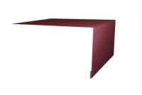 Планка околооконная простая 200х75 0,4 PE с пленкой RAL 3005 красное вино