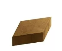 Тротуарная плитка Steingot Практик 60 из серого цемента с полным прокрасом ромб оливковая 200х200х60 мм