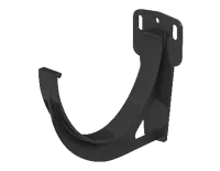 ТН ПВХ 125/82 мм, кронштейн желоба, черный, шт.