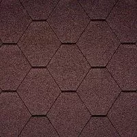 Однослойная гибкая черепица Икопал Плано Натур коричневая