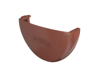 ТН ПВХ 125/82 мм, заглушка желоба, красный, шт.