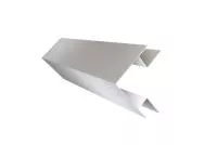 Планка угла внешнего сложного Экобрус Grand Line 0,45 Drap с пленкой RAL 9003 сигнальный белый