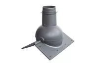 Выход канализации коньковый Krovent Pipe-cone серый